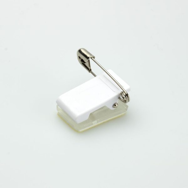 STK-507P-W-T-1-1080 Plastic dual pin & clip badge fitting