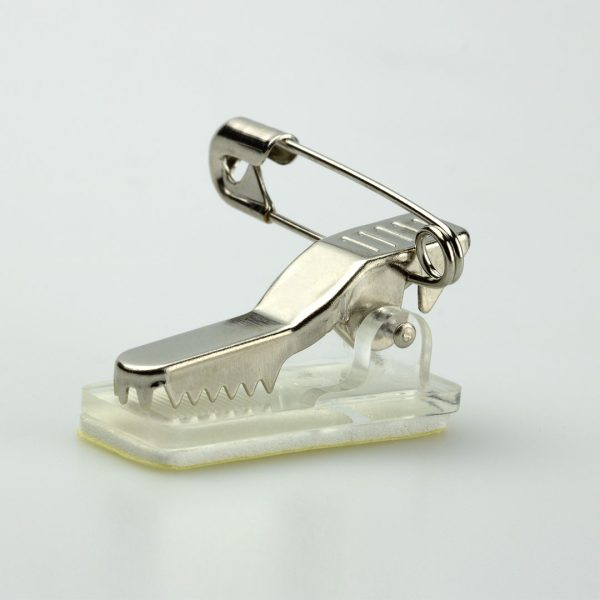 STK-515P-T-1-1080 Metal dual pin and clip badge fitting